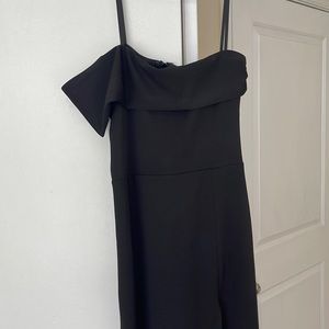 Black Formal one shoulder with slit
